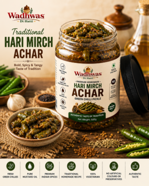 Wadhwas Di Hatti Traditional Hari Mirch Achar